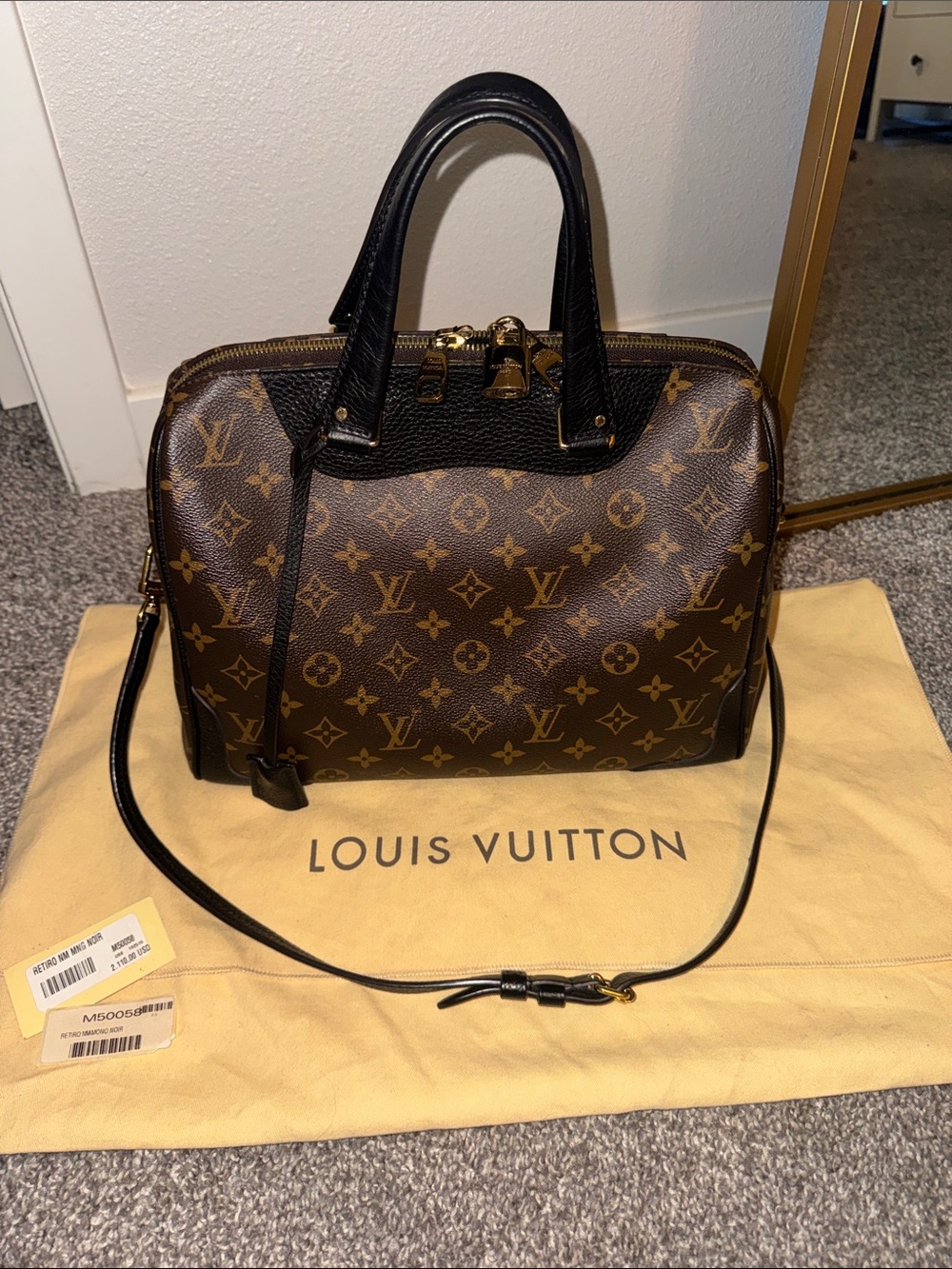 Louis Vuitton Retiro NM Mono Noir - Picture 3 of 15